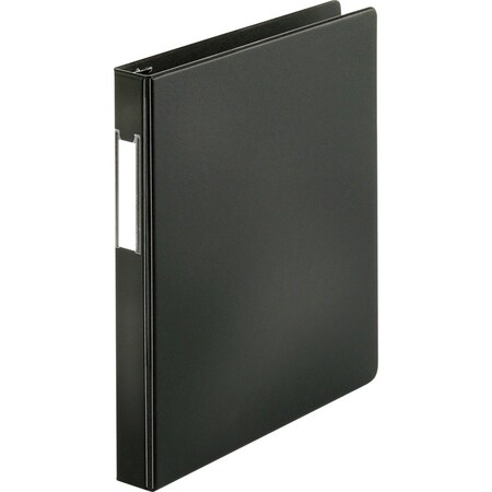 Business Source Ring Binder, Black, Clear Sleeve BSN33105