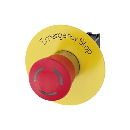 Siemens EMERGENCY STOP mushroom pushbutton illuminable 3SU1158-1HB20-1PT0