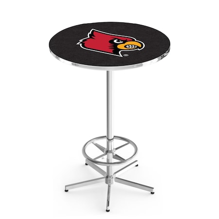 Holland Bar Stool Co 42" Chrome Louisville Pub Table, 36" dia. Top L216C4236Lville