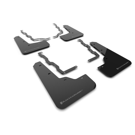 Rally Armor Black Mud Flap with Grey Logo for 2020-22 Ford Puma ST MF86-UR-BLK-GRY