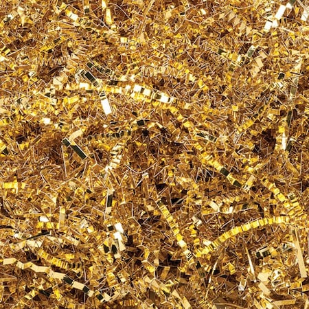 Nashville Wraps Metallic Gold Crinkle Cut Shredded Paper, 10 lb Box ZF10MGO