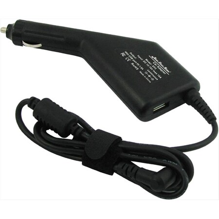 Fivegears 010-SPS-07884 DC Laptop Car Adapter Charger Cord With USB Charging Port FI520464