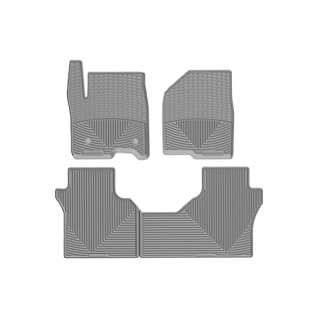 Weathertech Grey, Front and Rear All Weather Floor Mats W489GR-W490GR