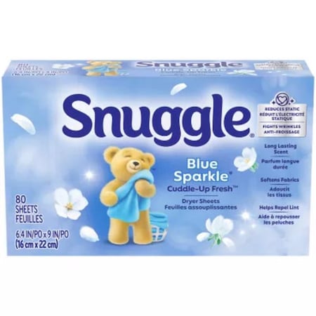 Snuggle Blue Sparkle Fresh Scent Fabric Softener Sheets 2223988