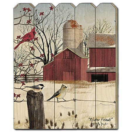 Homeroots Winter Friends Unframed Print Wall Art 404547