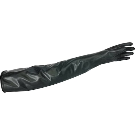 North 15 Mil, 7" Port Hand Specific Butyl Glovebox Glove, 32", Size 9.75 272345