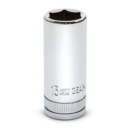 Gearwrench Mid Lenght Socket, 3/8Dr, 6Pt, 13mm 80395S-06