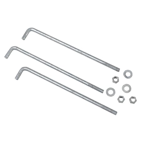 Mutual Industries Anchor Bolts 12in, 50PK 7700-0-12