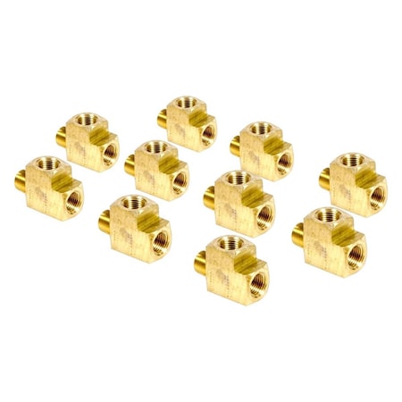 Allstar Performance 0.13 in. NPT Tee Gauge Fittings, 10PK ALL50138-10