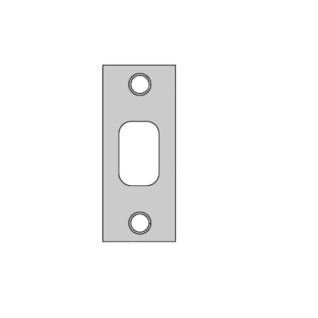Kwikset 1-1/8 x 2-3/4 Square Corner Deadbolt Strike Satin Nickel Finish 85278-15