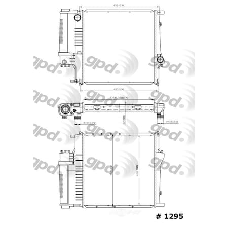 Global Parts Distributors Radiator 1295C