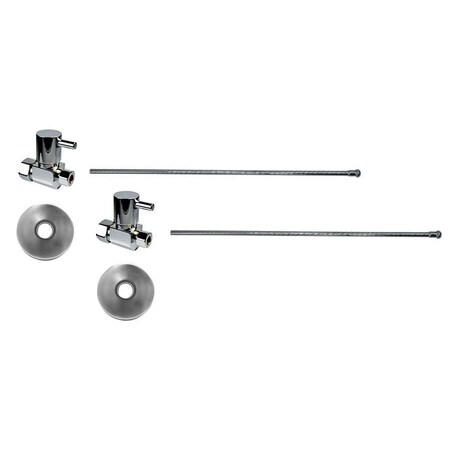 Mountain Plumbing Lavatory Kit - Lever Handle 1/4 Turn Valve (MT5120L) Straight in Matte Black MT5121L-NL/MB