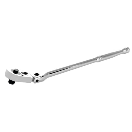 Performance Tool 3/8 in. Dr. Teardrop Flex Ratchet, Quick Release, 24 Tooth, Chrome Vanadium W38102