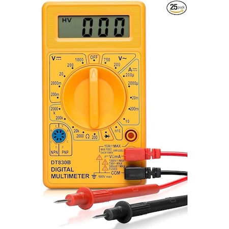 Hiltex Digital Automotive Multimeter Diode & Transistor Tester 40508