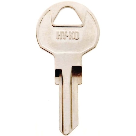 Hy-Ko Key Blank, Brass, Nickel, For: ILCO Cabinet, House Locks and Padlocks 11010IN29