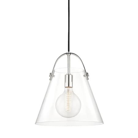 Mitzi Karin 1 Light Pendant 12.75 In. Polished Nickel H162701L-PN