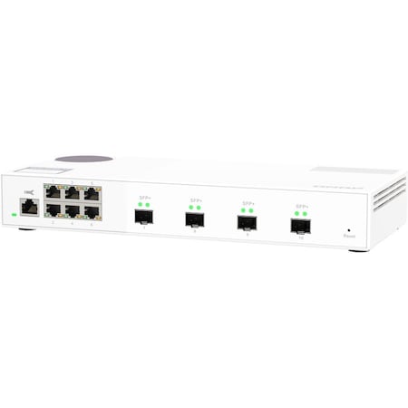Qnap QSW-M408S 6-PORT LAYER 2 MANAGED SWITCH. 6 X 2.5GBE 1G/100M PORTS AND 4 X QSW-M2106-4S-US