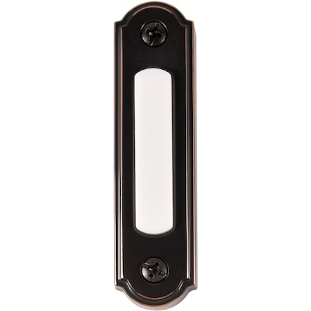 Newhouse Hardware Metal Lighted Door Chime Button in Oil Rubbed Bronze BT5ORBL