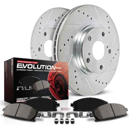 Powerstop PowerStop  Front Z23 Evolution Sport Brake Kit for 2016-2018 Lexus RX350 K7688