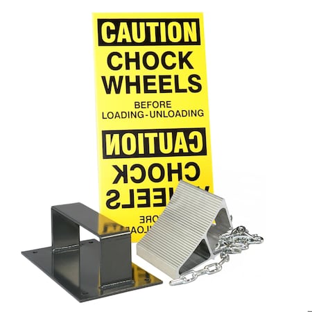 Ideal Warehouse Innovations Wheel Chock Safety System Package, SC 8 60-7248-SC8