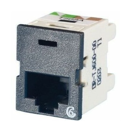 Ortronics 1-PORT MOD JACK 110 8W8P UTP, T568A/B CAT6 IP5 CLARITY6, TRACJACK BLACK TJ600-00
