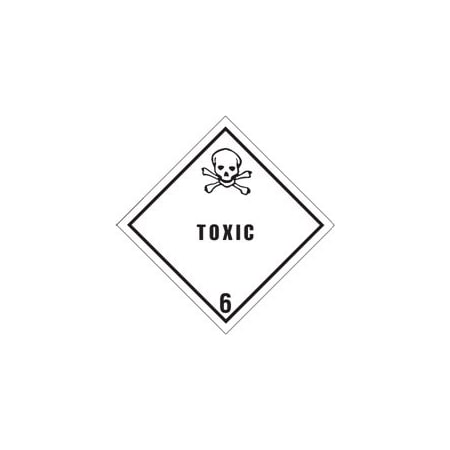 Bubblefast 4 x 4'' - ''Toxic - 6'' Labels BFDL5181