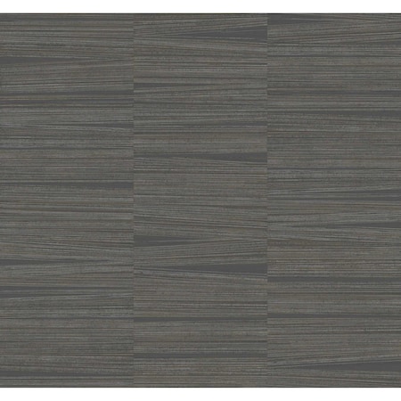 York Wallcoverings Line Stripe Charcoal Wallpaper OI0661