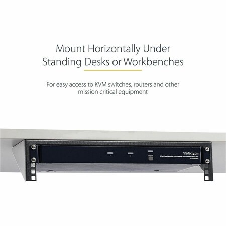 Startech.Com MOUNT A SERVER, NETWORK OR TELECOMMUNICATIONS DEVICE VERTICALLY WITH THIS 2U WAL RK219WALLV