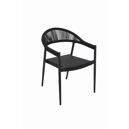 Bfm Seating Tahiti Outdoor Dining Arm Chair PHXACBLBL