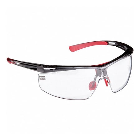 North Semi-Rimless Safety Glasses with Black Frame, Clear Lens and Hydroshield Anti-Fog Coating T5900NTKHS