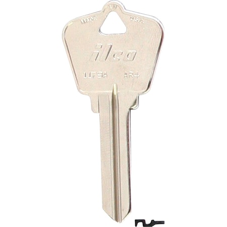 Ilco Arrow Nickel Plated House Key AR4 / 1179A, 10PK IAL5969500B