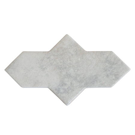 Apollo Tile Terralis 7 x 2.5 in. Matte Beige Porcelain Star Wall and Floor Tile 5.33 sq ft/case, 36PK UMB88PETLOPA