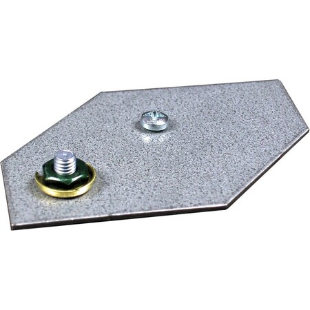 Wiremold Gounding Adapter Fitting, Gray, Aluminum ALA09