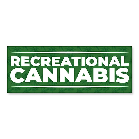 Signmission Recreational Cannabis, 24 Inch, Decal D-24-30418