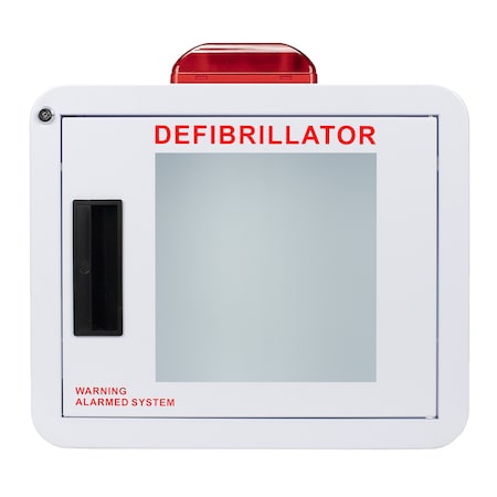 Cubix Safety Premium, Alarmed and Strobed, Compact AED Cabinet CB1-Ss