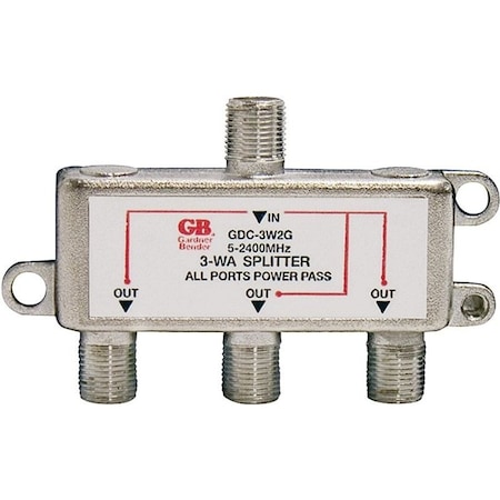Gardner Bender Splitter Signal Sat/Dig Tv 3Wy GDC-3W2G
