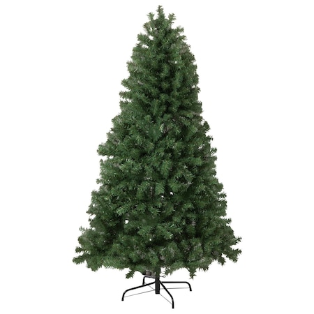 Elf Stor 6ft Prelit Christmas Tree Artificial Spruce Tree w/ 250 Warm White, Color Changing Lights & Stand 50-300-6LIT