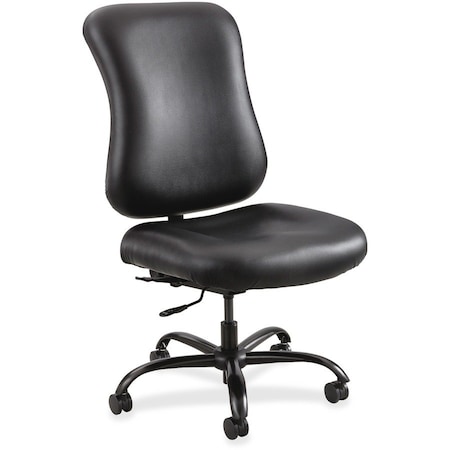 Safco Optimus Leather 400lb Capacity, Black 3592BL