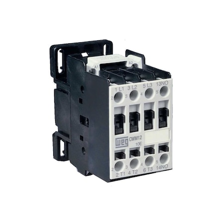 Weg Cwm12-10-30V18 Weg Contactor, Iec, 12 Amps, 1No, CWM12-10-30V18