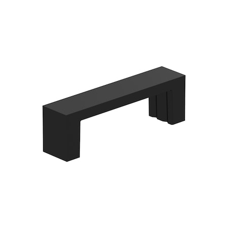 Amerock Augment 3 inch (76mm) Center-to-Center Matte Black Cabinet Pull, 10PK 10VMP37150MB