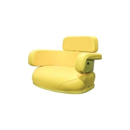 Uni Pro John Deere 4010 3-Piece Seat Cushion Kit, Economy, Yellow Vinyl 8091