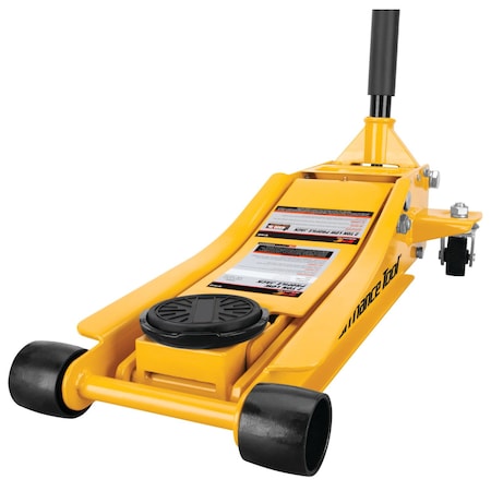 Performance Tool 2 Ton Low Profile Floor Jack, Dual Piston Lift Range 2.75-20in W1642