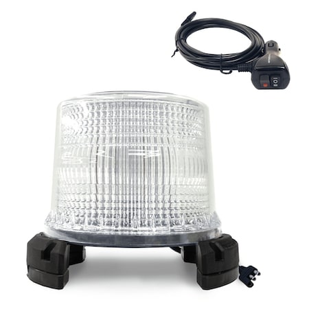 Helios Green LED Beacon Warning Light with Magnetic Base HE-XB-SMC-G