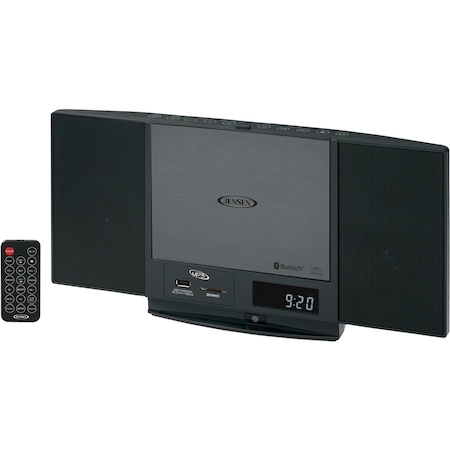 Jensen JBS-300 Micro Hi-Fi System - 9 W RMS - iPod Supported - Black JBS-300
