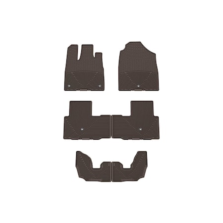 Weathertech Cocoa, Front, Rear, and Rear All Weather Floor Mats W664CO-W665CO-W666CO