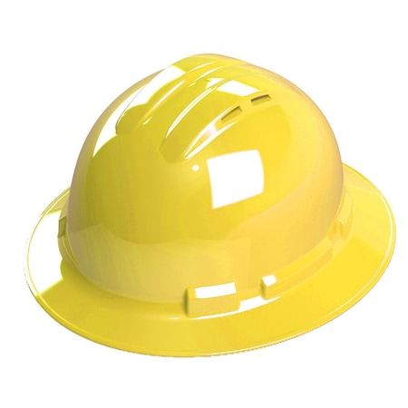 Duo Safety Hard Hat, 4 Point, Vented, Yellow H34R2V