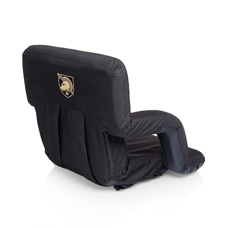 Picnic Time Family Of Brands NCAA Army Black Knights Ventura Reclining Stadium Seat with Back Support 618-00-179-764-0