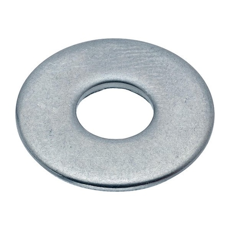 Zoro Select Flat Washer, For Screw Size 1/4 in , Aluminum Plain Finish, 5 PK WASB14RAL
