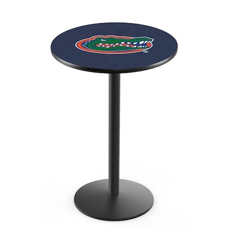 Holland Bar Stool Co 36" Blk Wrinkle Florida Pub Table, 36" dia. Top L214B3636FlorUn