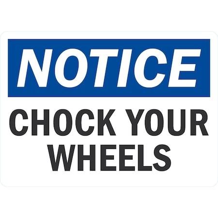 Lyle Chock Your Wheels, 7x5, Engineer Grade, White G-17398-ED_7x5